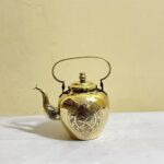 পিতলের পুরনো টি পট - পলিশ করা - ৪৬০ গ্রাম