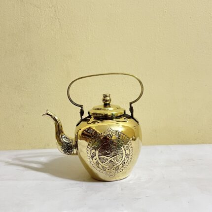 পিতলের পুরনো টি পট - পলিশ করা - ৪৬০ গ্রাম
