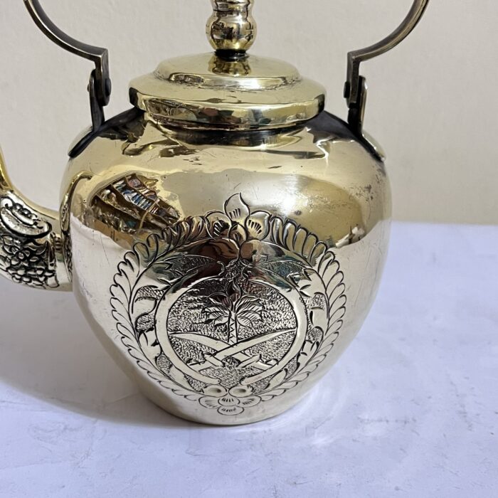 পিতলের পুরনো টি পট - পলিশ করা - ৪৬০ গ্রাম - Image 3