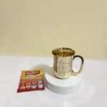 প্রিমিয়াম পিতলের হাতে নকশা করা পানির মগ | ৪৫০ মিলি | ৪৪০ গ্রাম | ফ্রি পলিশ পাউডার