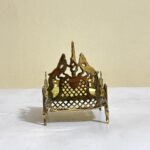 পিতলের ছোট সিংহাসন - ৪/৩ ইঞ্চি - ২১০ গ্রাম - Image 4