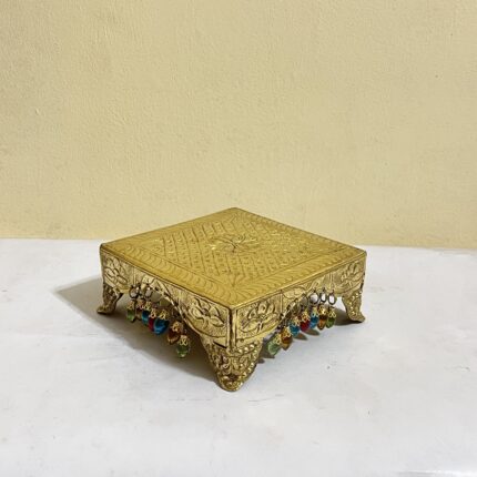 পিতলের আসন বা পিড়ি - ইউনিক ডিজাইন - ৬৬০ গ্রাম - ৭ ইঞ্চি