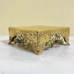 পিতলের আসন বা পিড়ি - ইউনিক ডিজাইন - ৬৬০ গ্রাম - ৭ ইঞ্চি - Image 4