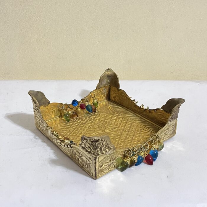 পিতলের আসন বা পিড়ি - ইউনিক ডিজাইন - ৬৬০ গ্রাম - ৭ ইঞ্চি - Image 5