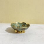 পিতলের মিনা করা বাটি - ৫.৫ ইঞ্চি - ৩৬৫ গ্রাম