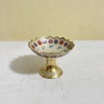 পিতলের ইউনিক মিনা করা স্ট্যান্ড বাটি - ১৮০ গ্রাম - ৩.৫ ইঞ্চি - Image 2