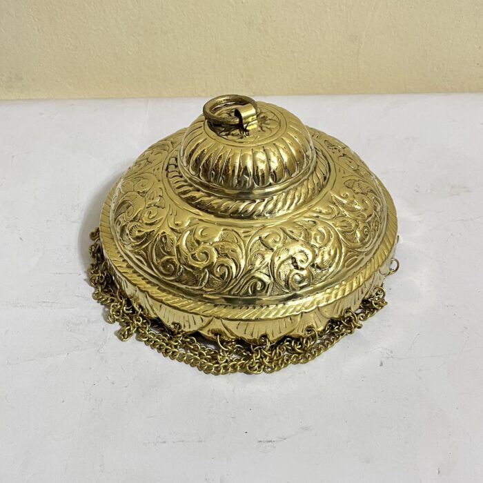 পিতলের ছত্র / ঝুলনা - হোম ডেকোর - বিগ্রহ এর ছত্র - ৮ ইঞ্চি  - ৫৩০ গ্রাম - Image 2