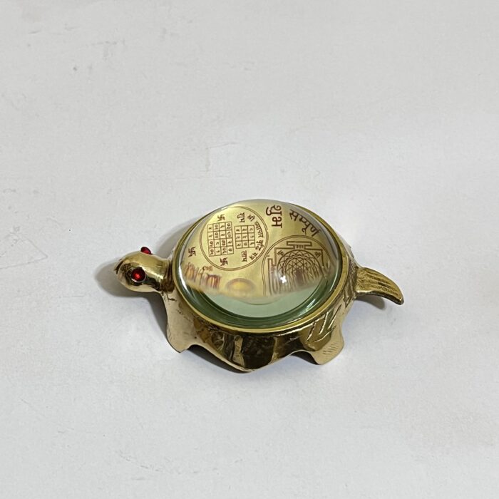 Brass Vastu Feng Shui Tortoise
Golden Antique Finish | Shree Yantra • Kuber Yantra - Health • Wealth • Positive Energy - Image 2