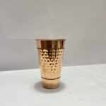 Hammered Copper Big Lassi Glass - Serving Drinking Water, Benefit Yoga Ayurveda, 500 ml (Brown) - Image 6