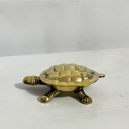 পিতলের পুরনো কচ্ছপ শোপিস - ৫ ইঞ্চি - ৩০০ গ্রাম
