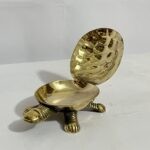 পিতলের পুরনো কচ্ছপ শোপিস - ৫ ইঞ্চি - ৩০০ গ্রাম - Image 2