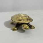 পিতলের পুরনো কচ্ছপ শোপিস - ৫ ইঞ্চি - ৩০০ গ্রাম - Image 3