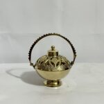 South indian Brass Dhupdani - 5 inches - 580 gm