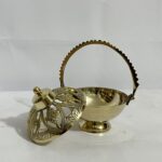 South indian Brass Dhupdani - 5 inches - 580 gm - Image 2