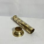 Brass Agarbati stand - 10 inches - 100 gm - Image 3