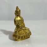 Brass Buddha Statue - 5 inches - 585 gram - Image 4