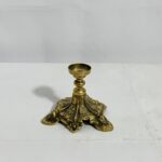 পিতলের পুরনো এন্টিক মোমদানি স্ট্যান্ড - ৪ ইঞ্চি - ৪১০ গ্রাম - Image 2