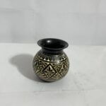 পিতলের কালো মিনা করা ঘটি - শোপিস - ৫৮০ গ্রাম - ৪ ইঞ্চি - Image 2