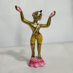 বৃন্দাবনী পিতলের রাধা কৃষ্ণ গৌর নিতাই সেট - ছোট সাইজ  - ১৯৭০ গ্রাম - Image 2