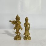 পিতলের রাধাকৃষ্ণ সেট - ৫ ইঞ্চি - ৯০০ গ্রাম