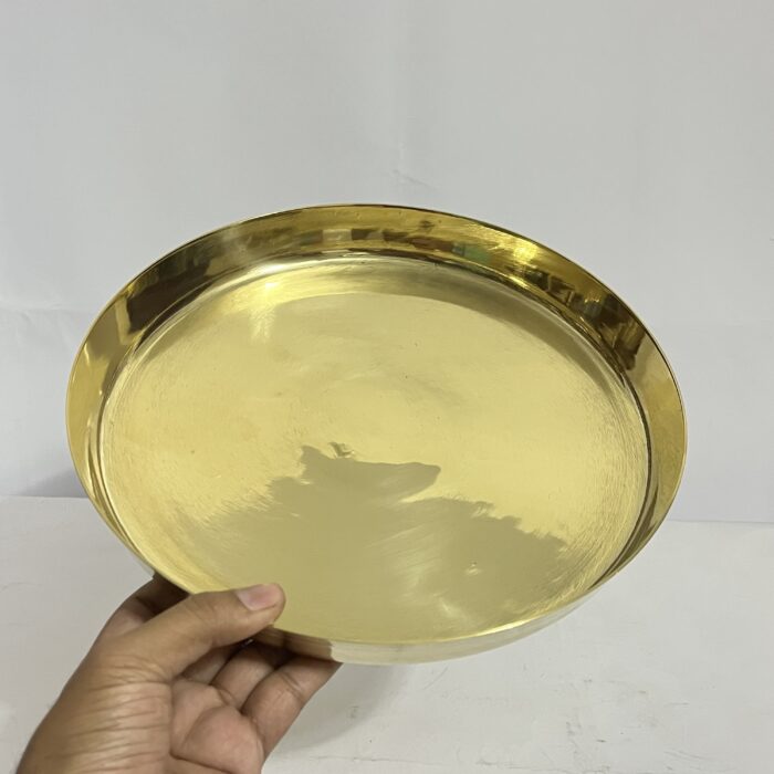 অরিজিনাল পিতলের থালা - 10 ইঞ্চি - ৬০০ গ্রাম - Image 4