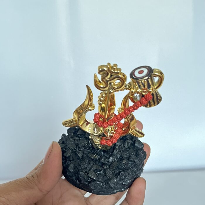 ফাইবের তৈরি শিব ত্রিশূল ও ওম শোপিস -পজিটিভ এনার্জি ও মানসিক শান্তি। - Image 4