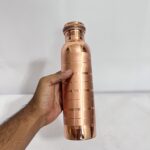 100% Pure Copper Water Bottle - 1 litre - Promotes Mind ,Body Health - Seamless - Leak Proof - Ayurvedic - Image 2
