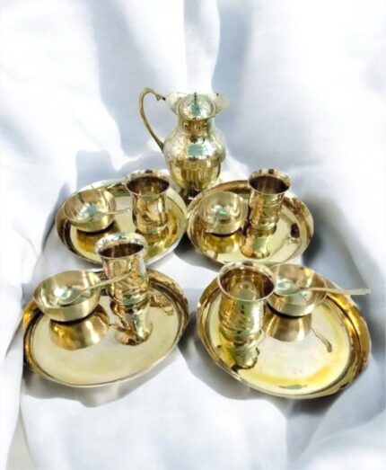 কাসার ডিনার সেট - জগ সহ - সেট ৪ কেজি ৫০০ গ্রাম