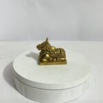 সাউথ ইন্ডিয়ান পিতলের ছোট নন্দী - ২ ইঞ্চি - ২০০ গ্রাম - Image 2