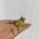 সাউথ ইন্ডিয়ান পিতলের ছোট নন্দী - ২ ইঞ্চি - ২০০ গ্রাম - Image 4