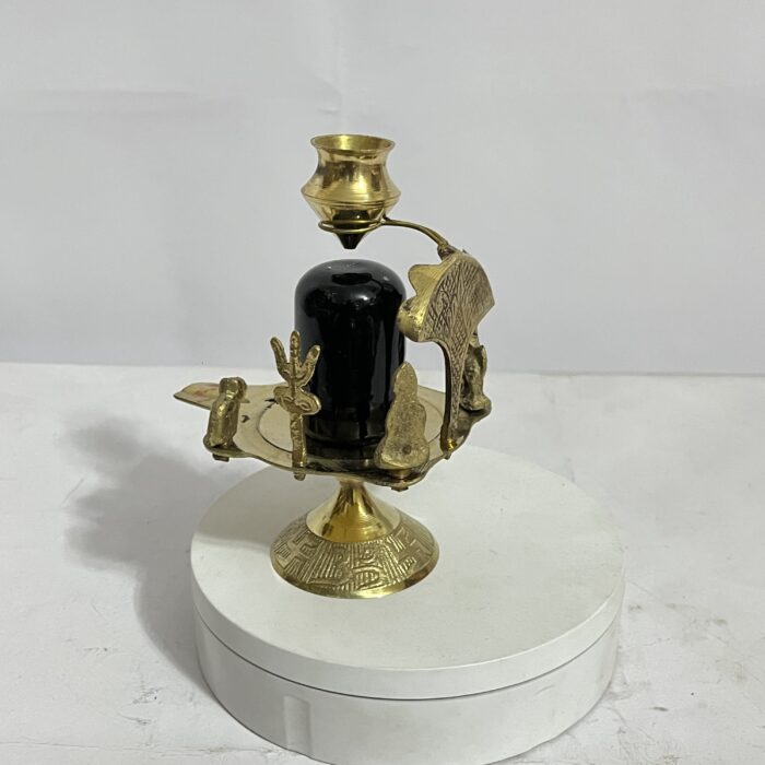 শিব পরিবার সহ শিবলিঙ্গ জলাধারা - ছোট সাইজ ৪ ইঞ্চি - ২৫০ গ্রাম - Image 4