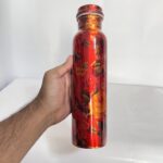 Pure Copper, BPA Free Water Bottle, Leak Proof, Office Bottle, Boosts Immunity, Supports Digestive & Liver Health, Ayurveda Inspired - Image 2