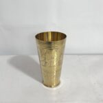 Brass Lassi Glass - 700 ml - 400 gm Drinkware, Serveware for Lassi, Milk, and Water with Heavy Duty - Image 2