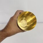 Brass Lassi Glass - 700 ml - 400 gm Drinkware, Serveware for Lassi, Milk, and Water with Heavy Duty - Image 4