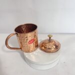 Handmade pure copper water mug, 400 ml capacity, 190 grams. Ideal for daily drinking, Ayurveda benefits, and traditional use - Image 3