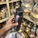 Premium Pure copper water bottle featuring an antique black glossy finish with intricate carved design - BPA Free Water Bottle, Leak Proof, Office Bottle, Boosts Immunity, Supports Digestive & Liver Health, Ayurveda Inspired - Image 3
