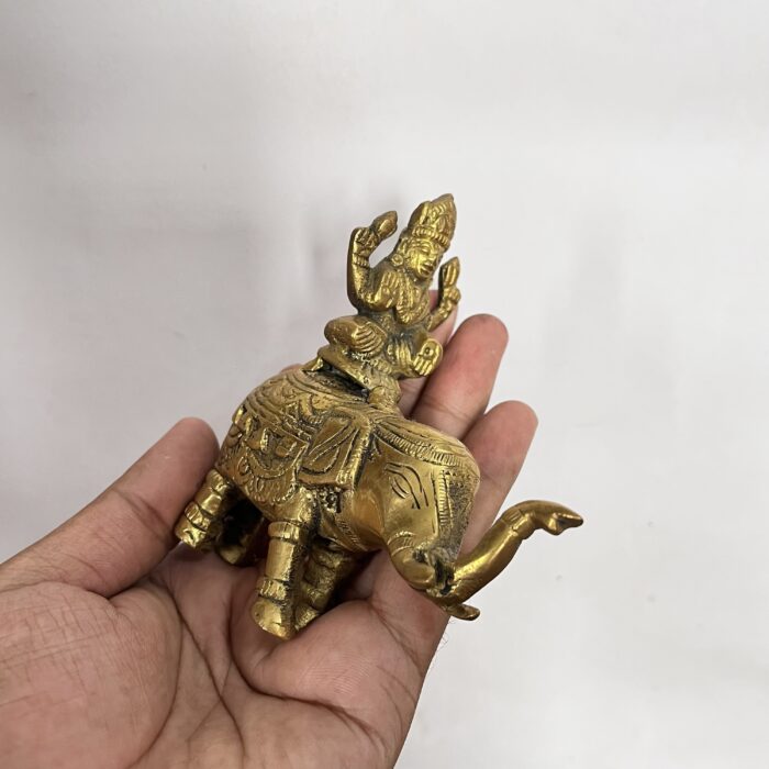 Gaj Laxmi MATA Sitting on Elephant - 4 inchi - 370 gm - Image 3