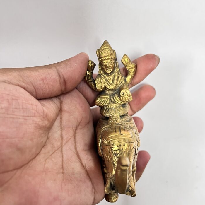 Gaj Laxmi MATA Sitting on Elephant - 4 inchi - 370 gm - Image 4