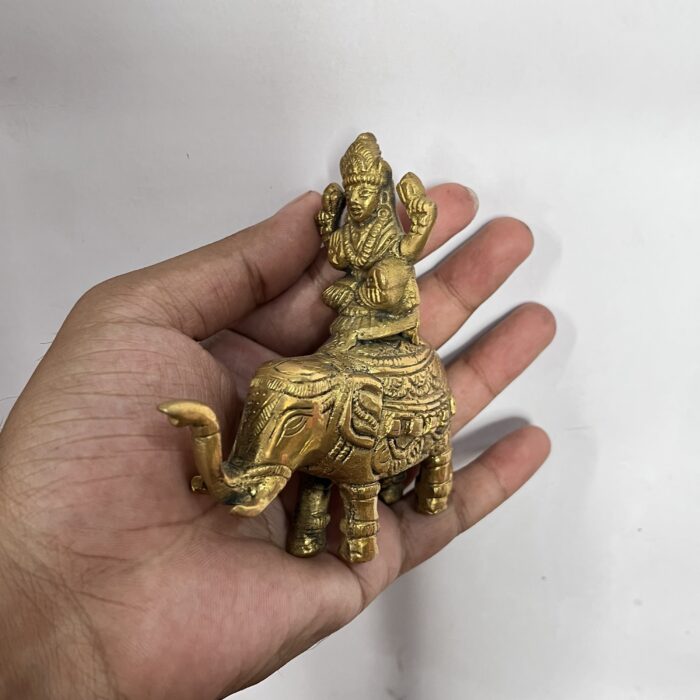 Gaj Laxmi MATA Sitting on Elephant - 4 inchi - 370 gm - Image 2