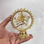 পিতলে ছোট নটরাজ বিগ্রহ - ৫ ইঞ্চি, ২০০ গ্রাম