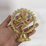 পিতলে ছোট নটরাজ বিগ্রহ - ৫ ইঞ্চি, ২০০ গ্রাম - Image 3